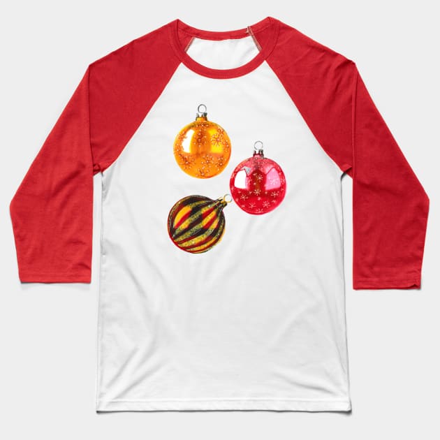 Christmas Tree Ornaments Baseball T-Shirt by Svetlana Pelin